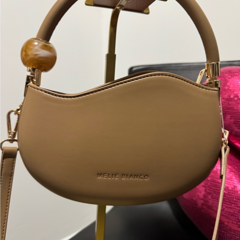 Melie Bianco Wave Tan Women's Bag